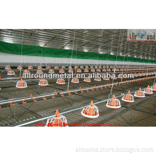 Pan feeding system for poultry farm
